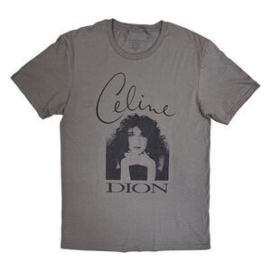 Celine Dion Unisex Adult Photograph T-Shirt / Gray